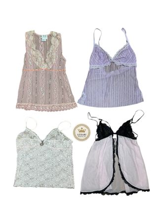 Tops carini rosa Y2K a 227