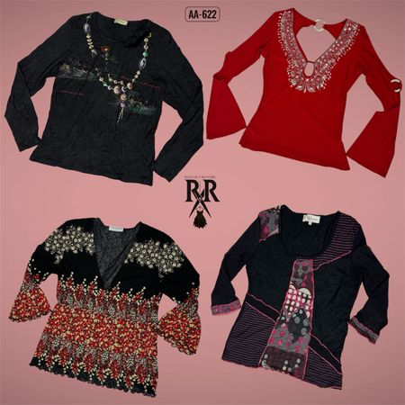 Y2K Date Night Full Sleeve Tops (AA-622)