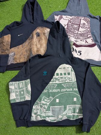 Upcycle Nike & Adidas Tapestry Blanket Sweater & Hoodies