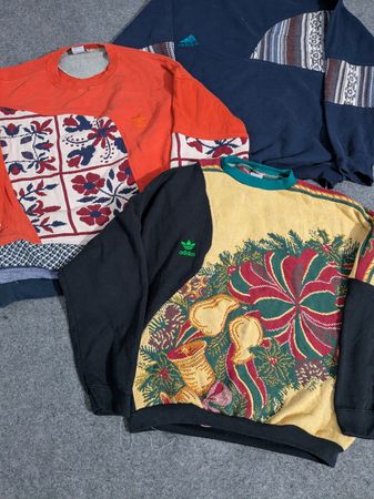 Upcycle Tapestry Adidas Pullover & Sweater
