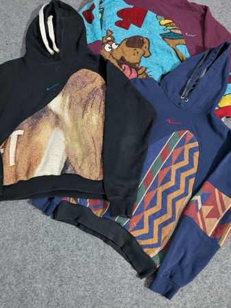 Upcycle Tapestry Nike Hoodie