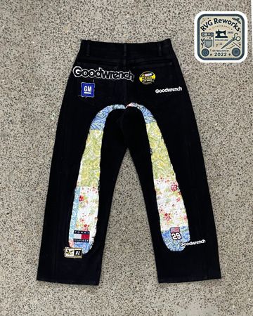 Upcycled Evisu Inspired Jeans