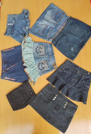 LONDON JEAN AND OTHER MINI SKIRTS (MSK-139)