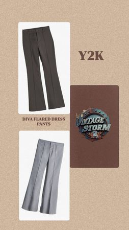 Y2K Diva Flared Dress Pants