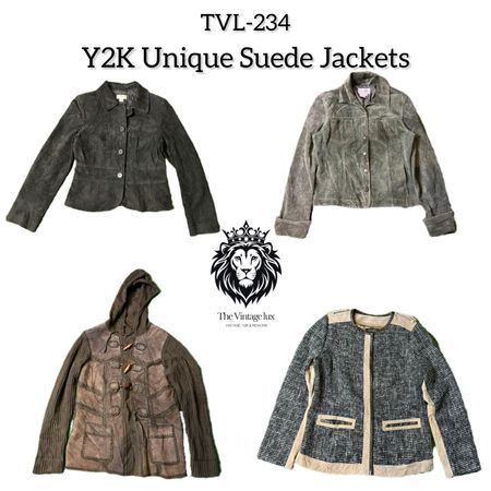 Y2k ユニークスエードジャケット (TVL-234)