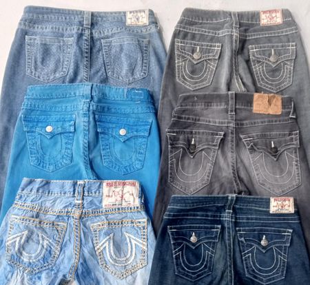 CR5752 Vintage True Religion Mix Jeans