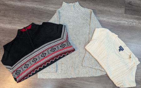 1769 - Chaps Casual, maglioni a collo alto, a cerniera completa e a cerniera ¼