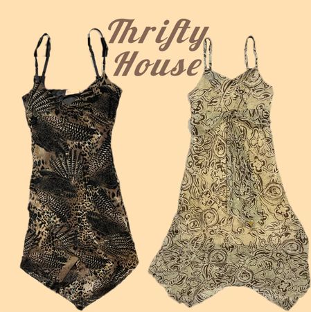 Robe à imprimé animal tendance Y2k(TH/019)