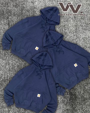 Carhartt reworked style navy pullover hoodies #3012