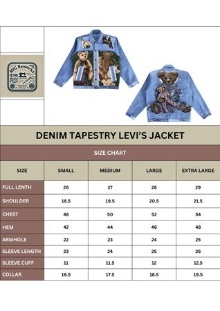 Upcycled Tapestry Motifs Denimjacke