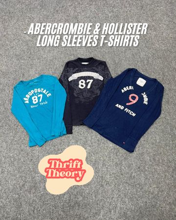 Abercrombie & Hollister Long Sleeves T-Shirts - (30/12)
