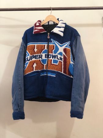 Upcycled Tapestry Jacket (denim sleeves) | MOQ 15pcs