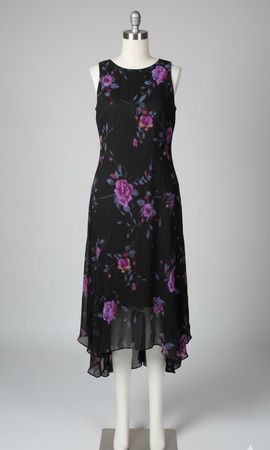 1773 - Y2K Stil Bedrucktes Kleid