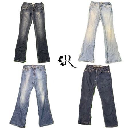 Y2K Denim Flared Jeans RW-1424