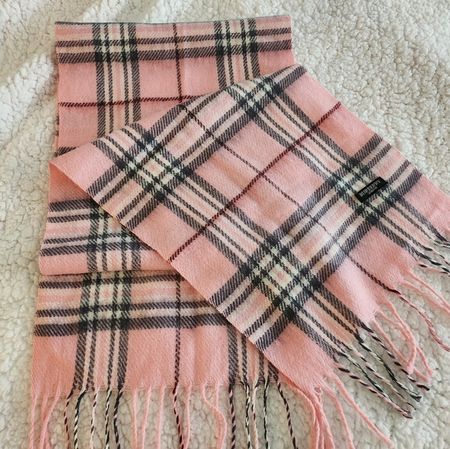 Light Pink Burberry scarves