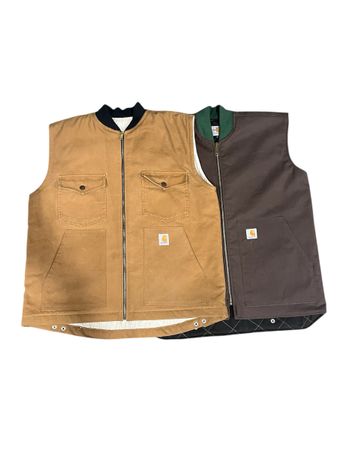 Fs-53 Upcycled Carhartt canvas vest jacket
