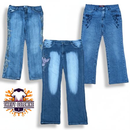 Y2K Embellished Flare jeans