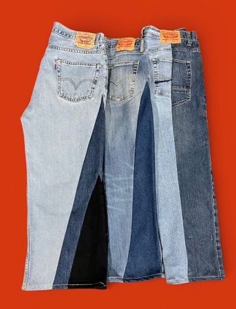 Fs-51 Upcycled Levi’s denim flare jeans