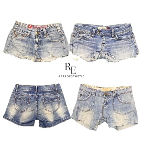 Y2K Britney Era Girl Denim Sexy Shorts RE-2685