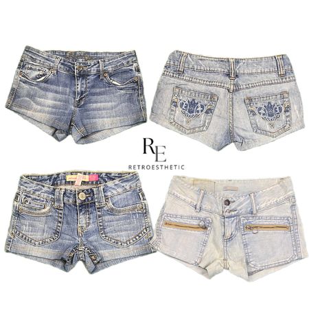 Y2K Paris Hilton Girl Denim Sexy Short RE-2689