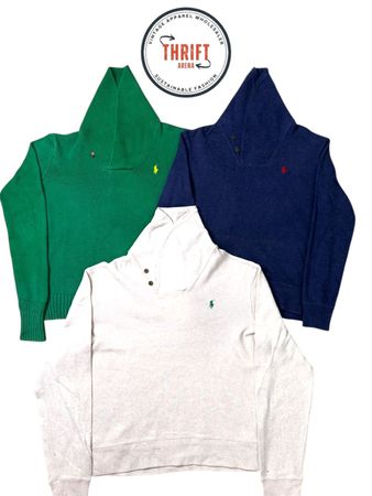 T2385 Ralph Lauren Shawl Neck Jumper