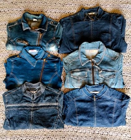Denim woman jacket 15 pieces