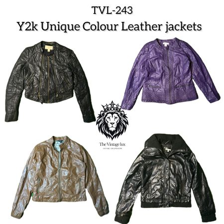 Y2K Einzigartige Farb-Lederjacken (TVL-243)