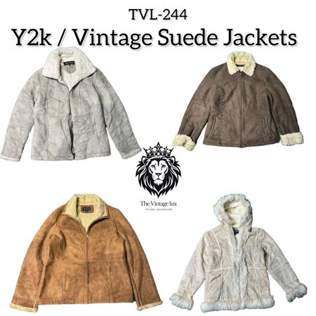 Y2K / Vintage Unique Suede Jackets (TVL-244)