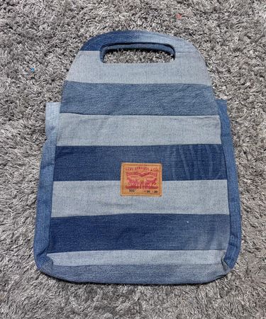 Upcycled Levi’s Denim Stripes Bags