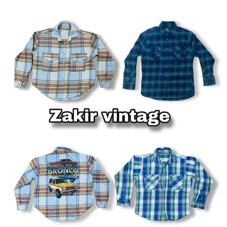 ビンテージウールフランネルシャツ