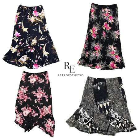 Y2K London Girl Romatic Maxi Skirts RE-2692