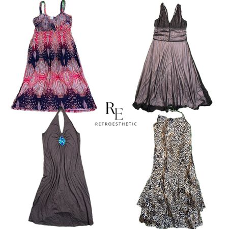 Y2K Forest Vibe Long Dress RE-2693