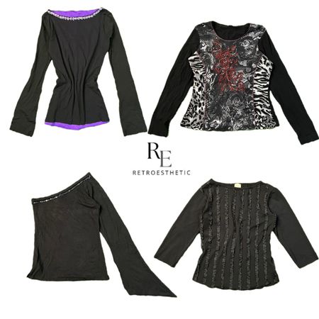 Y2K Date & Night Mesh Tops RE-2697