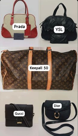 Louis Vuitton, Yves Saint Laurent, Christian Dior, Gucci & Prada Bundles of 5 Bags