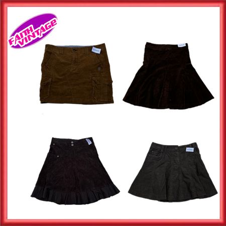 Shelien Velvet Mix Skirts (FV-294)