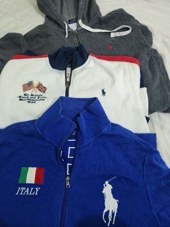 Ralph lauren cerniera e felpe con cappuccio