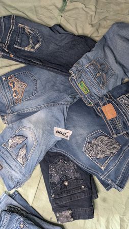 Calças jeans flare femininas