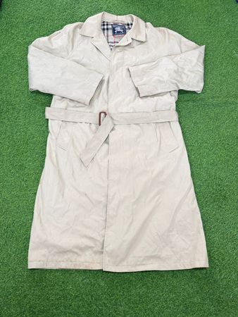 Burberry trench coat and Barbour