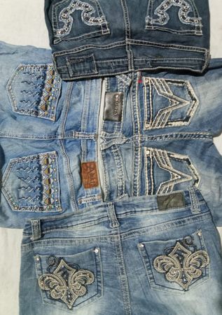 Embalishment Jeans -brand included _ vigoss, BKE, etc
