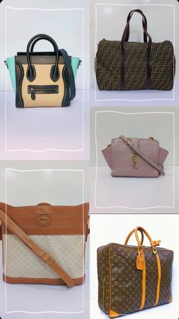 Louis Vuitton, Yves Saint Laurent, Celine, Fendi & Gucci Bundle of 5 Luxury Bags