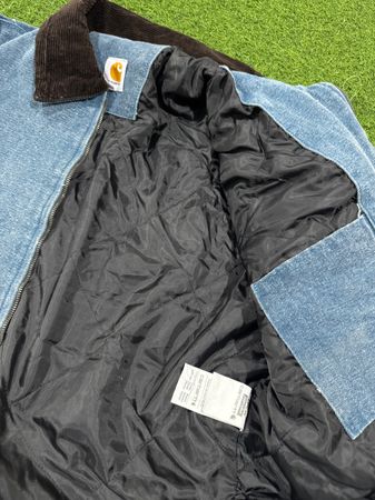 Rework style carhartt acid wash bleu ciel detroit jackets