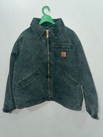 Rework Style Acid Wash Grüne Carhartt Detroit Jacken