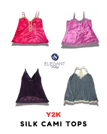 Y2K Silk Cami Tops - EV1777
