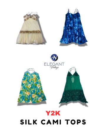 Y2K Silk Cami Tops - EV1798