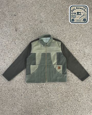 Upcycled Double Pocket Workwear Jacket