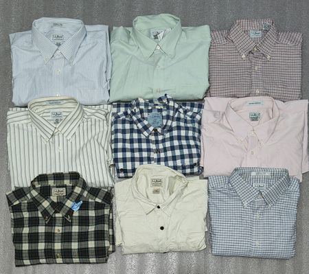 LL.Bean men cotton button shirts