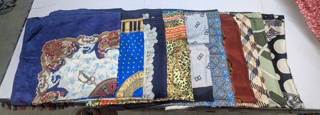 Vintage European Silk Scarves - Hand-Rolled Edges