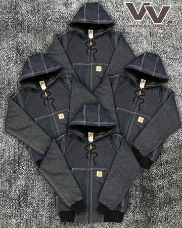 Carhartt reworked style denim white stitched active jackets #2126