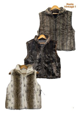 💥 RV1609 Fur Waistcoats