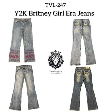 Y2K Britney Girl Era Jeans (TVL-247)
